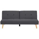 MID.YOU ROZKLÁDACÍ POHOVKA, textil, tmavě šedá