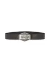 Opasek WRANGLER BIG BUCKLE BELT BLACK 112358068 Velikost: 85 cm