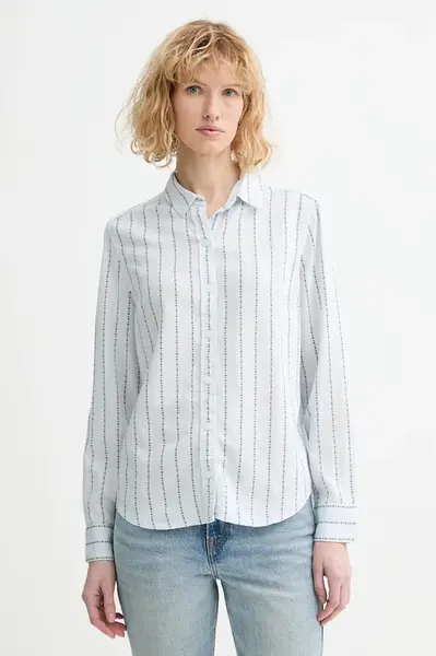 Košile s příměsí lnu Levi's NEW CLASSIC FIT BW