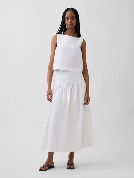 GAP Poplin Maxi Sukně