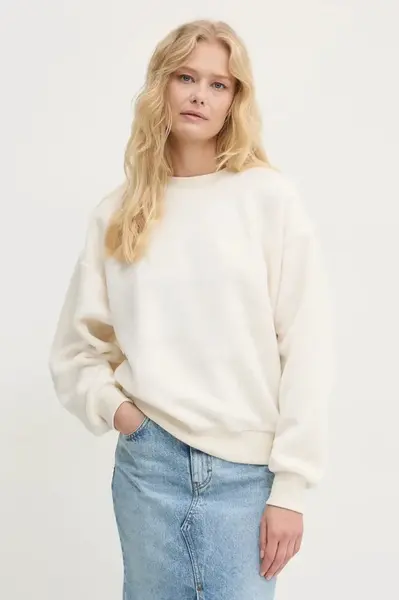 Fleecová mikina Volcom béžová barva, B4632403