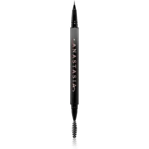 Anastasia Beverly Hills MicroStroke Brow Pen fix na obočí s kartáčkem odstín Ebony 0.5 ml