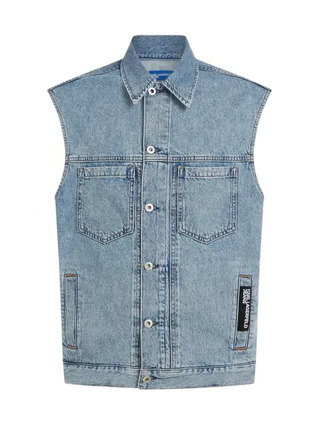 KARL LAGERFELD JEANS Vesta  modrá denim