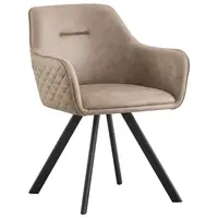 Hom`in ŽIDLE S PODRUČKAMI, železo, mikrovlákno, černá, béžová