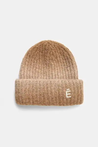 Vlněná čepice Études Studio béžová barva, z husté pleteniny, H24MMACC699