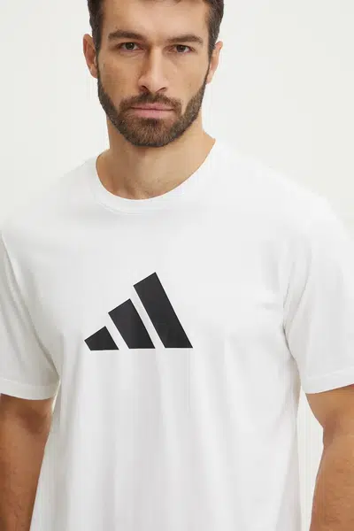 Bavlněné tričko adidas Future Icons béžová barva, s potiskem, JD4913