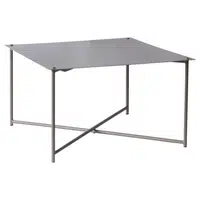 Xora KONFERENČNÍ STOLEK, šedohnědá, kov, 70/70/42 cm