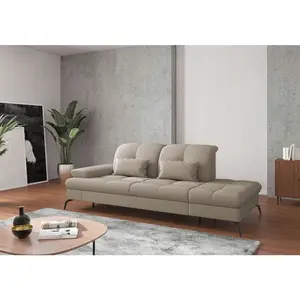 Sit & More LENOŠKA, textil, šedohnědá