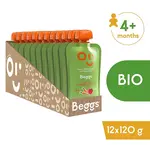 BEGGS Mrkev a jablka BIO 12 kusů