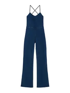 Bershka Overal  modrá denim