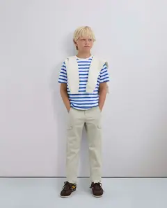 Scalpers Tričko  modrá / biela