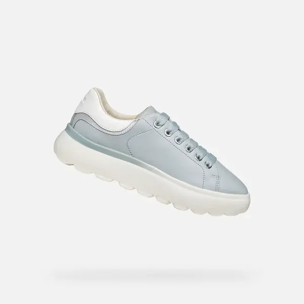 Light Blue Women's Geox Spherica Ec4.1 Sneakers - Women's