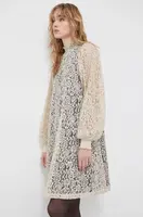 Šaty Bruuns Bazaar béžová barva, mini