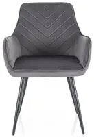 SIGNAL Jídelní židle FIG VELVET šedá