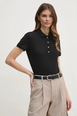 Polo tričko Lacoste dámské, černá barva, PF5462