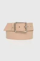 Kožený pásek Patrizia Pepe dámský, béžová barva, CW6409 L001
