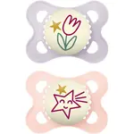 MAM Original Night 0m+ cumlík Purple/ Pink 2 ks