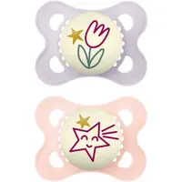 MAM Original Night 0m+ cumlík Purple/ Pink 2 ks