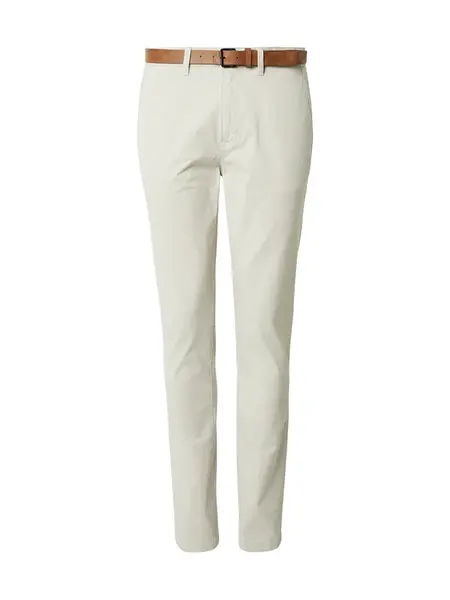 TOM TAILOR DENIM Chino nohavice  šedobiela