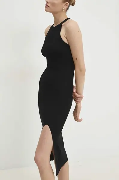 Šaty Answear.LAB černá barva, maxi