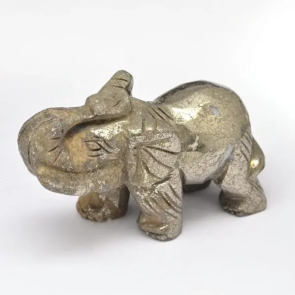 Elephant Natural Pyrite Display Decorations
