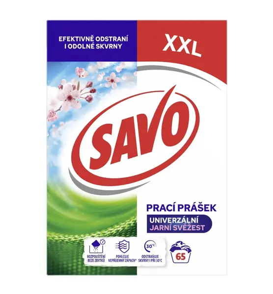 Savo Univerzal Prací prášek Jarní svěžest 4,55 kg 65 dávek