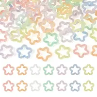 70Pcs 7 Colors Transparent Luminous Acrylic Pendants