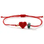 Lampwork Bead Braided Bead Bracelets