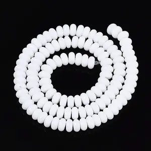 Opaque Spray Painted Glass Beads