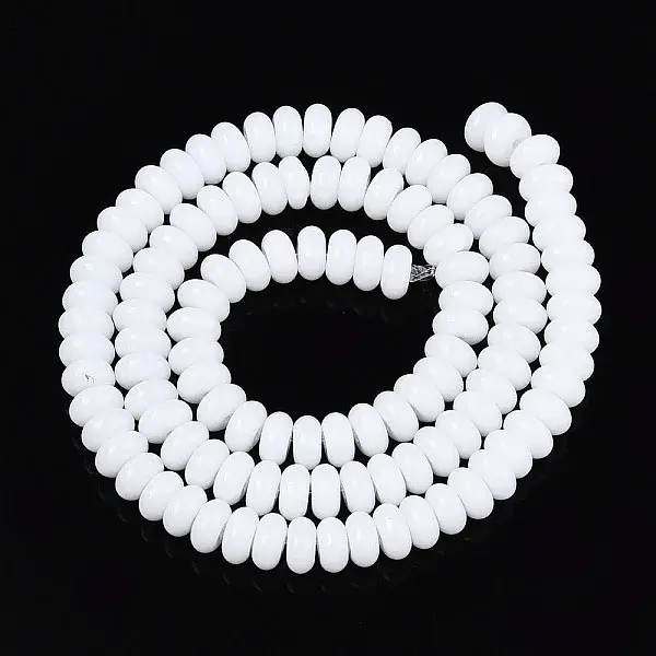 Opaque Spray Painted Glass Beads