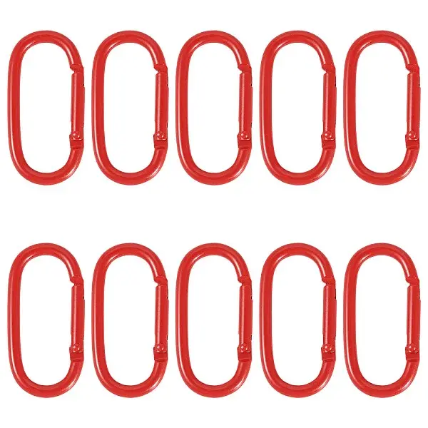 10Pcs Alloy Spring Gate Rings