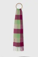 Vlněná šála Samsoe Samsoe růžová barva