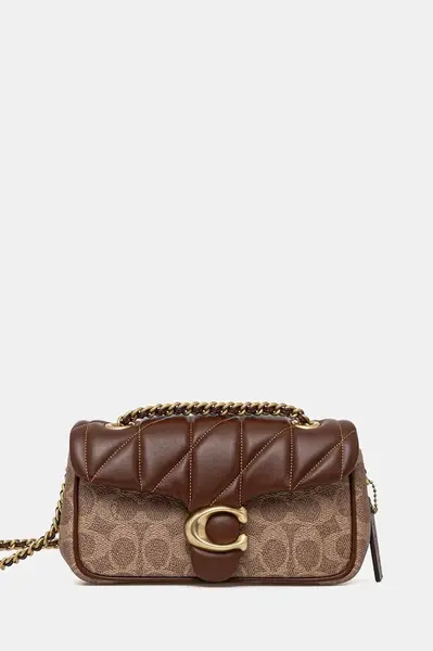 Kabelka Coach TABBY béžová barva, CY816