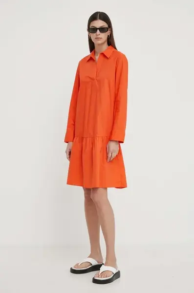 Šaty Marc O'Polo oranžová barva, midi, oversize, 403104121351