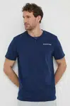 Bavlněné tričko G-Star tmavomodrá barva, s potiskem