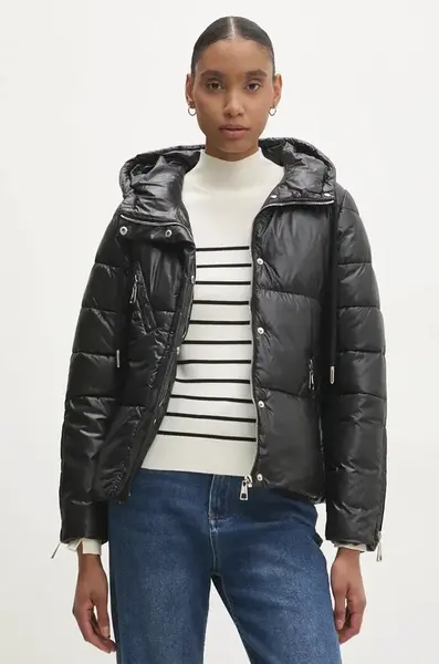 Bunda Answear.LAB dámská, černá barva, zimní