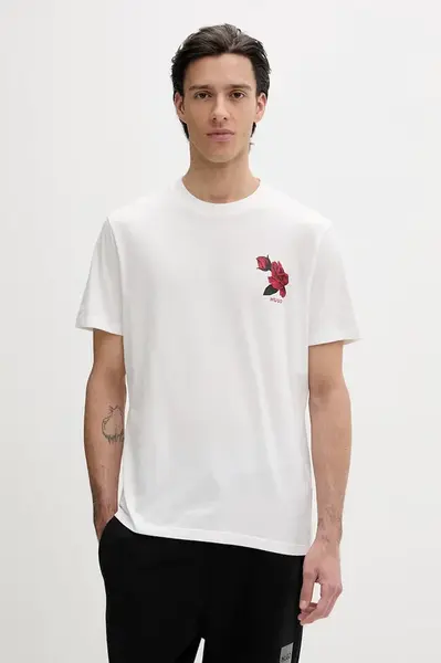 Bavlněné tričko HUGO Dikerd