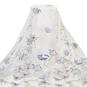 3D Flower Organgza Polyester Embroidery Ornament Accessories