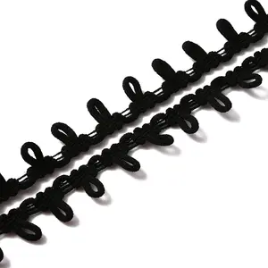 Polyester Braid Trims with Elastic Button Loops
