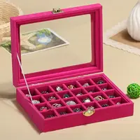 Flock with Glass Jewelry Display Box