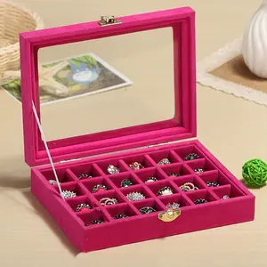 Flock with Glass Jewelry Display Box