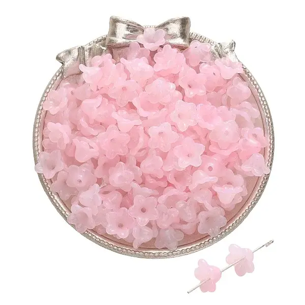 100Pcs Acrylic Bead Caps