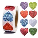 Heart Shaped Stickers Roll
