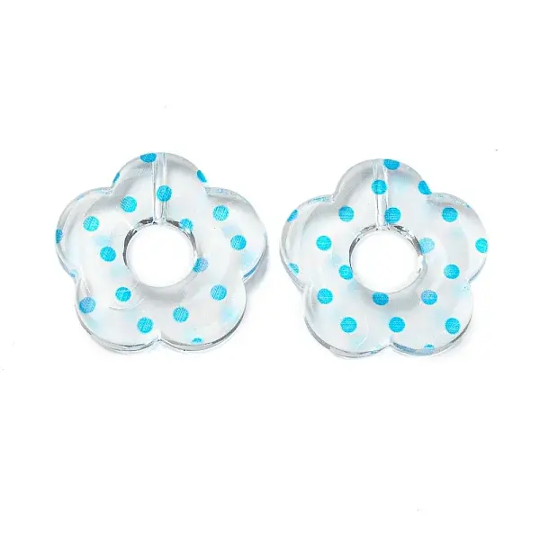 Transparent Printed Acrylic Beads