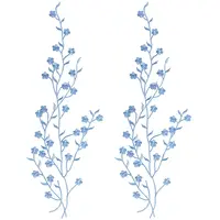 Polyester Flower Embroider Thread Iron on/Sew On Patches