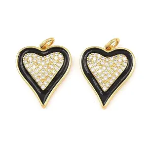 Brass Micro Pave Cubic Pendants