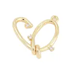 Brass Micro Pave Cubic Zirconia Pendants