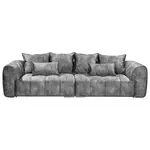 Livetastic POHOVKA BIG SOFA, textil, šedá