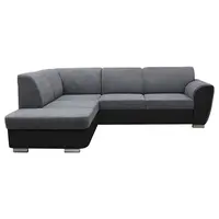 MID.YOU ROHOVÁ SEDAČKA, textil, šedá, černá