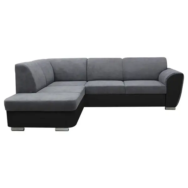 MID.YOU ROHOVÁ SEDAČKA, textil, šedá, černá